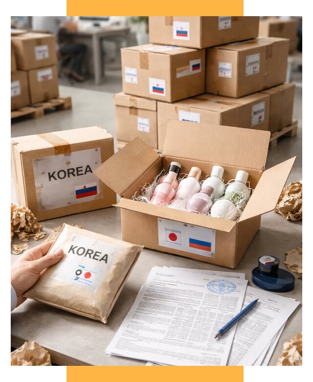Доставка косметики из Кореи от 8611 р. под ключ | СетСервис-Сзр