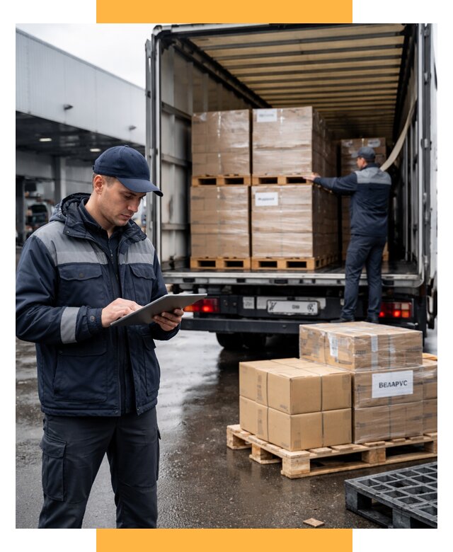 Доставка грузов из Беларуси от 15195 р. логистика СетСервис-Сзр